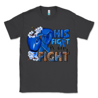 Smoke his fight is our fight colon cancer blue ribbon Classic Tee - NancyCooperArtShop