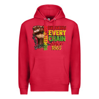 Cardinal juneteenth breaking every chain since 1865 Premium Hoodie - CowGirlArtShop
