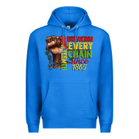 True Royal juneteenth breaking every chain since 1865 Premium Hoodie - CowGirlArtShop