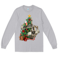 Moon Dust Festive af Christmas middle finger Long Sleeve Tee - NancyCooperArtShop