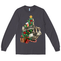 Smoke Festive af Christmas middle finger Long Sleeve Tee - NancyCooperArtShop