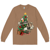 Toasted Coconut Festive af Christmas middle finger Long Sleeve Tee - NancyCooperArtShop