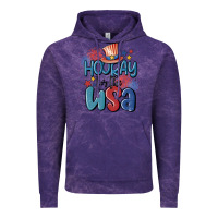 Cloud Purple hooray for the usa Vintage Hoodie - MaliasSmallBusiness