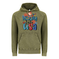 Vintage Olive hooray for the usa Vintage Hoodie - MaliasSmallBusiness