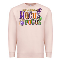 Pale Pink just a bunch of hocus pocus Premium Sweatshirt - CowGirlArtShop