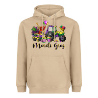 Mushroom mardi gras tractor Heavyweight Hoodie - CowGirlArtShop