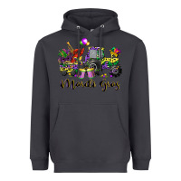 Smoke mardi gras tractor Heavyweight Hoodie - CowGirlArtShop