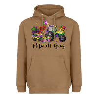 Toasted Coconut mardi gras tractor Heavyweight Hoodie - CowGirlArtShop
