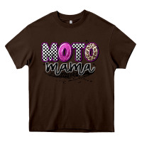 Chocolate Brown moto mama Heavy Core Tee - Artiststas