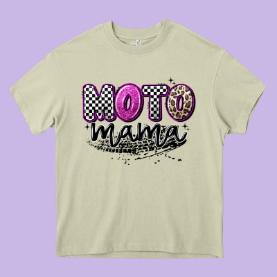 Moto Mama Heavy Core Tee Designed By Artiststas