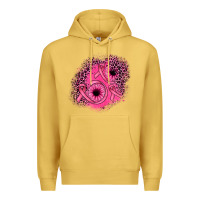 Antique Gold ribbon patch Premium Hoodie - JahusDesignShop