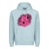 Blue Mist ribbon patch Premium Hoodie - JahusDesignShop