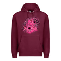 Burgundy ribbon patch Premium Hoodie - JahusDesignShop