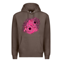 Coffee ribbon patch Premium Hoodie - JahusDesignShop