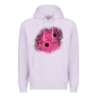 Lilac ribbon patch Premium Hoodie - JahusDesignShop