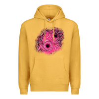 Mustard ribbon patch Premium Hoodie - JahusDesignShop
