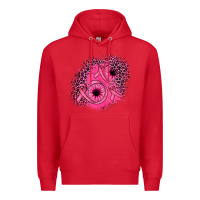 Red ribbon patch Premium Hoodie - JahusDesignShop