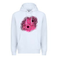 White ribbon patch Premium Hoodie - JahusDesignShop