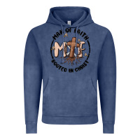Vintage Denim man of faith Vintage Hoodie - MaliasSmallBusiness