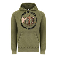 Vintage Olive man of faith Vintage Hoodie - MaliasSmallBusiness