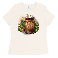 Bone sunflower coffee cup cactus Ladies Tee - JahusDesignShop