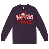 Plum Mama Claus Long Sleeve Tee - MaliasSmallBusiness