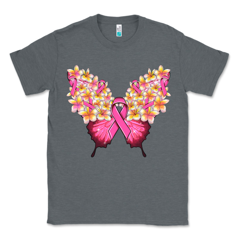 Pink Ribbon Breast Cancer Butterfly Classic Tee by NancyCooperArtShop | Teevron
