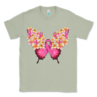 Matcha Pink ribbon Breast Cancer butterfly Classic Tee - NancyCooperArtShop