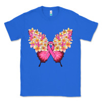 True Royal Pink ribbon Breast Cancer butterfly Classic Tee - NancyCooperArtShop