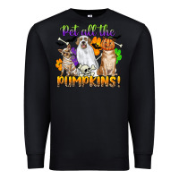 Black pet all the pumpkins Premium Sweatshirt - CowGirlArtShop