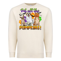Sandshell pet all the pumpkins Premium Sweatshirt - CowGirlArtShop