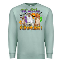 Seafoam pet all the pumpkins Premium Sweatshirt - CowGirlArtShop