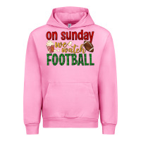 Fuchsia Pink on sunday we watch football Urban Hoodie - BundleAndBundleShop