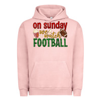 Pigment Salmon on sunday we watch football Urban Hoodie - BundleAndBundleShop