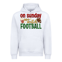 White on sunday we watch football Urban Hoodie - BundleAndBundleShop