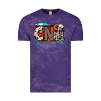 Cloud Purple Christmas cna certified nursing assistant Vintage Tee - JahusDesignShop