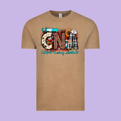 Christmas Cna Certified Nursing Assistant Vintage Tee Designed By Jahusdesignshop