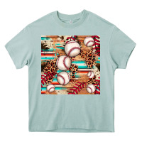 Arona baseball leopard cowhide turquoise seamless pattern Heavy Core Tee - JahusDesignShop