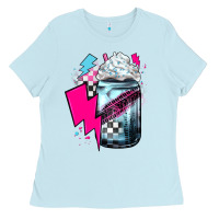 Baby Blue racing coffee Ladies Tee - JahusDesignShop