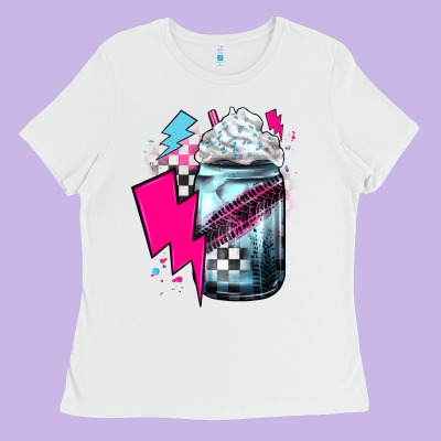 Racing Coffee Ladies Tee Designed By Jahusdesignshop