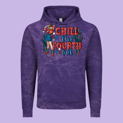 Chill The Fourth Out Malia Vintage Hoodie Designed By Maliassmallbusiness