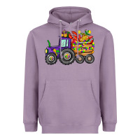 Lavender mardi gras tractor Heavyweight Hoodie - CowGirlArtShop