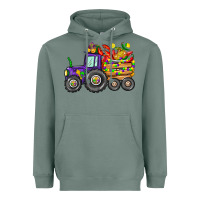 Sage mardi gras tractor Heavyweight Hoodie - CowGirlArtShop
