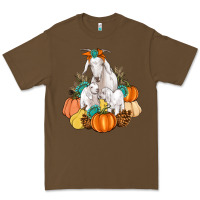 Cacao Goat family fall pumpkins gemstone Premium Tee - Artiststas