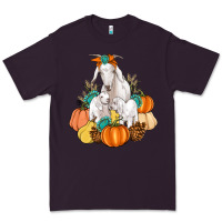 Plum Goat family fall pumpkins gemstone Premium Tee - Artiststas
