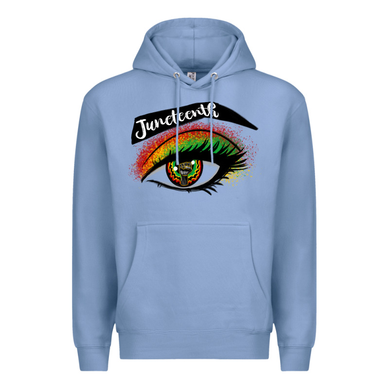 Juneteenth Eyelash Cowgirl Premium Hoodie by CowGirlArtShop | Teevron
