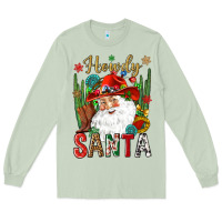 Matcha Howdy Santa Long Sleeve Tee - NancyCooperArtShop