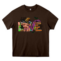 Chocolate Brown love halloween heifer Heavy Core Tee - AdoDesignShop