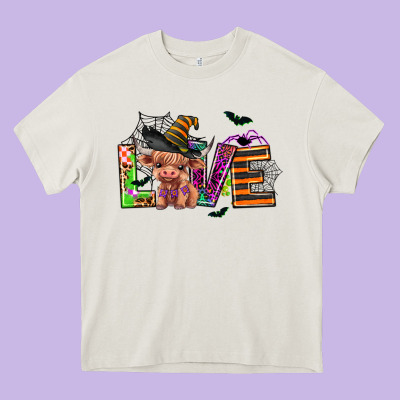 Love Halloween Heifer Heavy Core Tee Designed By Adodesignshop