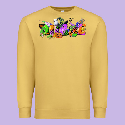 Halloween Nurse Premium Sweatshirt Designed By Cowgirlartshop